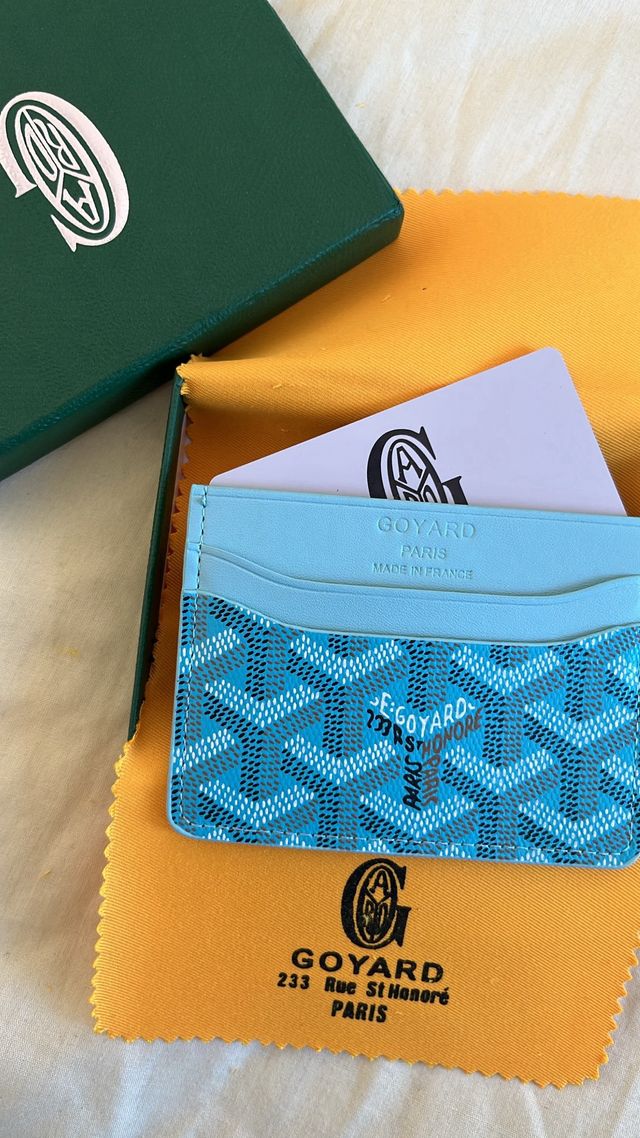 Tarjetero Goyard Azul Cielo