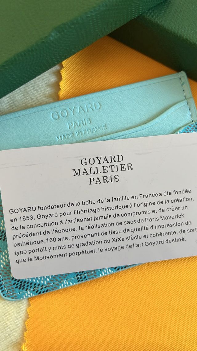Tarjetero Goyard Azul Cielo