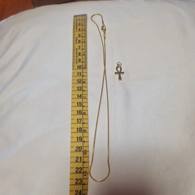 Cruz Egipcia de la vida con cadena