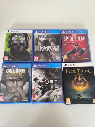 Lote 6 Juegos PS4/PS5: Call of Duty, Spiderman...