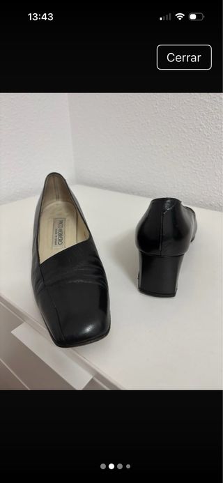 Zapatos de piel Paco Herrero negros