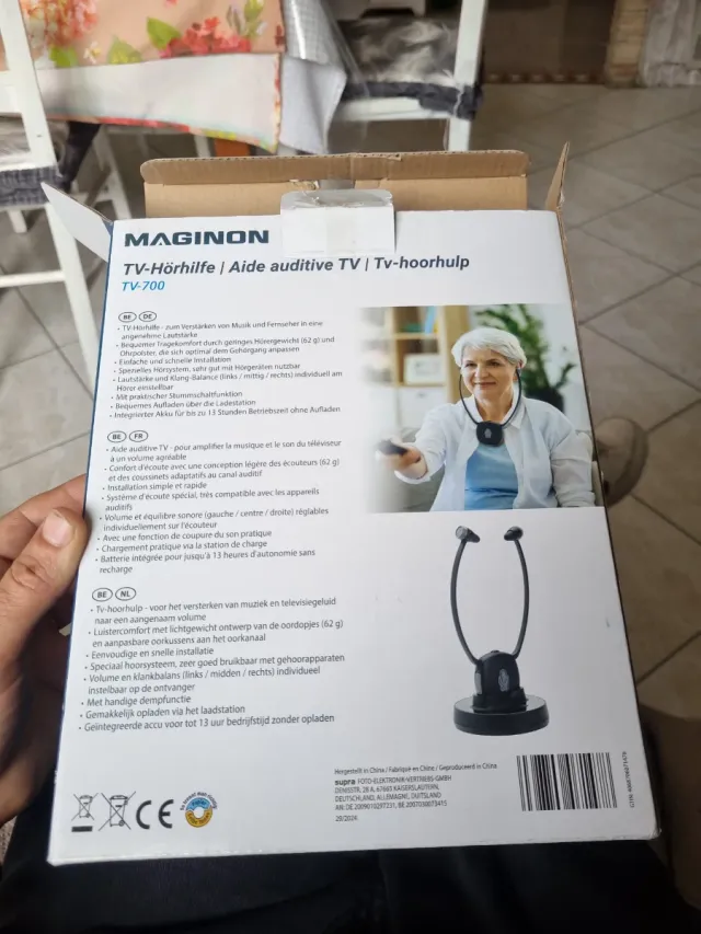MAGINON TV-700 Cuffie Wireless Nere