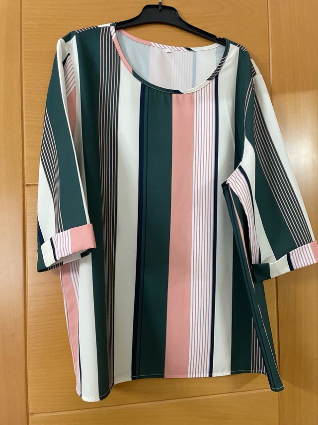 Camisa de señora con rayas