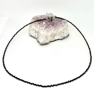 Collar Obsidiana con cuentas naturales