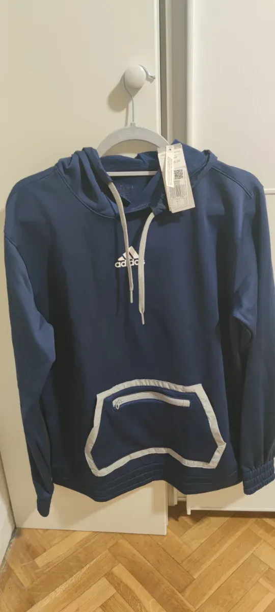 Sudadera Adidas Azul y Gris