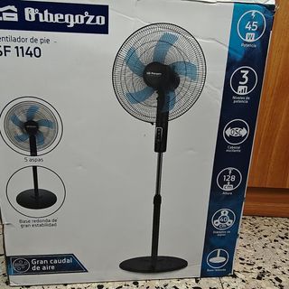 Ventilador de pie + calefactor (estufa de quarzo)
