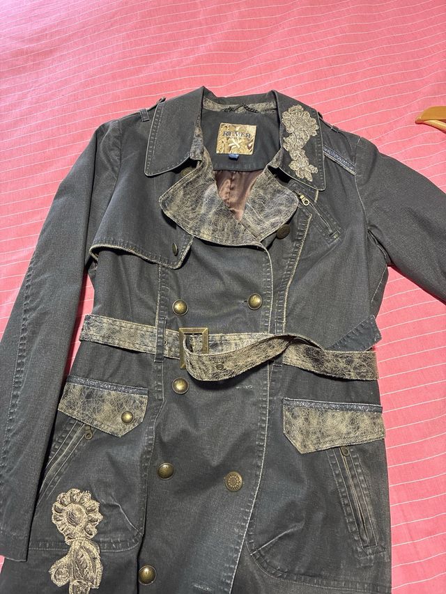 Abrigo vaquero tipo vintage doble pecho