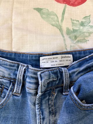 Pantalones Vaqueros Azules Rotos