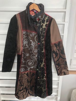 Abrigo patchwork desigual talla única