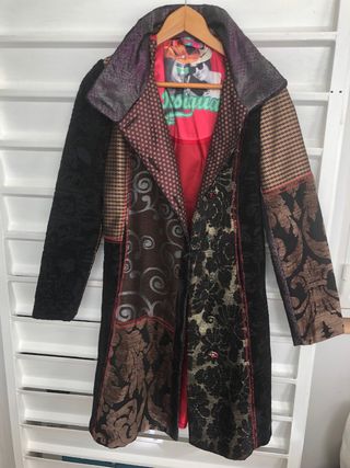 Abrigo patchwork desigual talla única