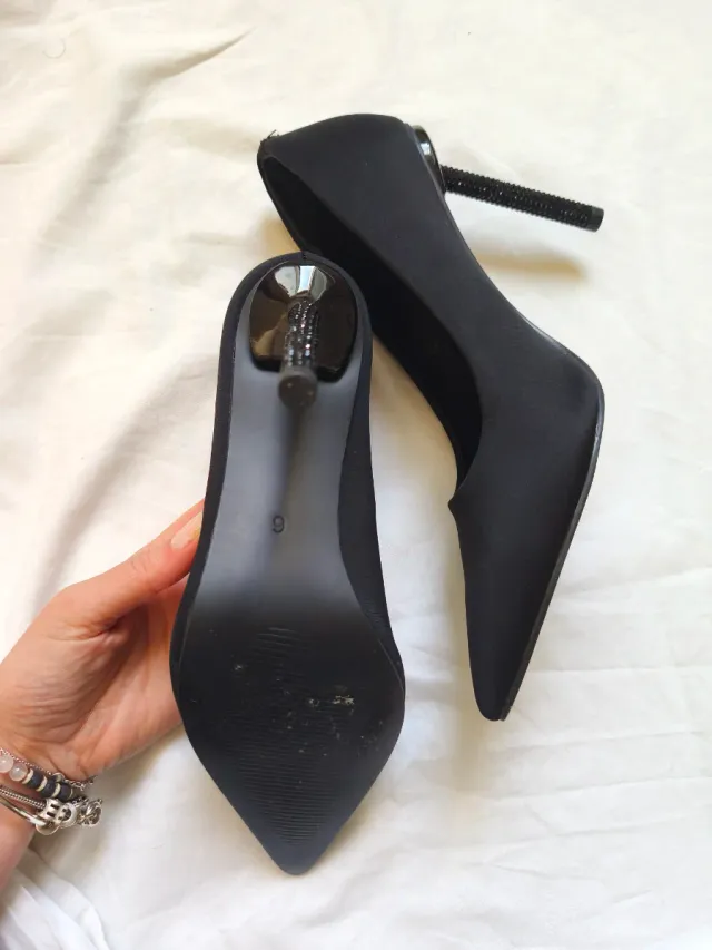 Zapatos tacón River Island negros T39