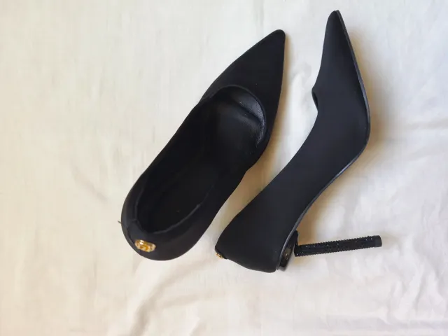 Zapatos tacón River Island negros T39