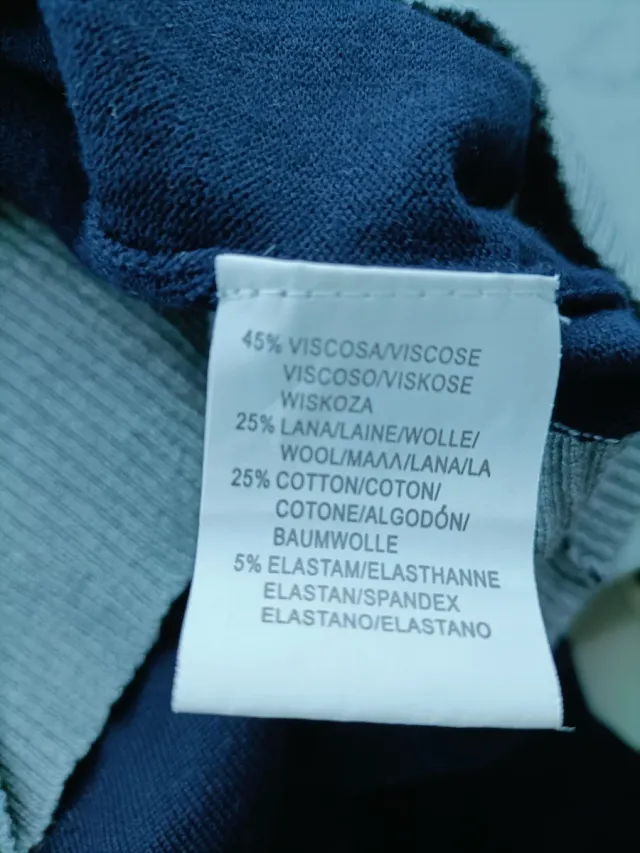 Maglia New Mentality blu e grigia