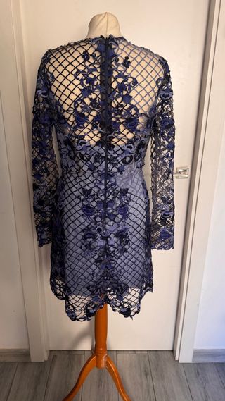 Vestido de fiesta azul y negro talla M