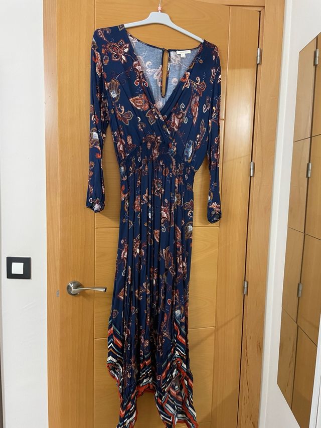 Vestido largo estampado