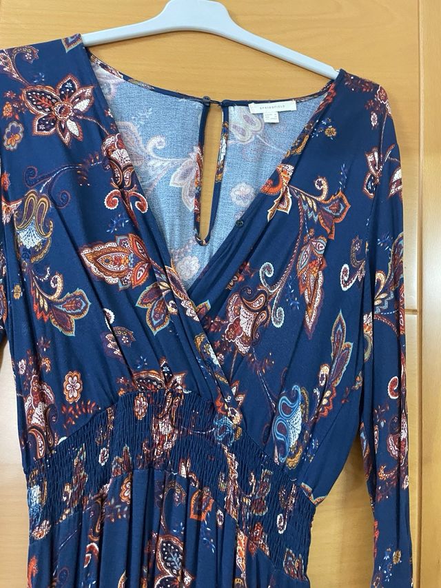 Vestido largo estampado