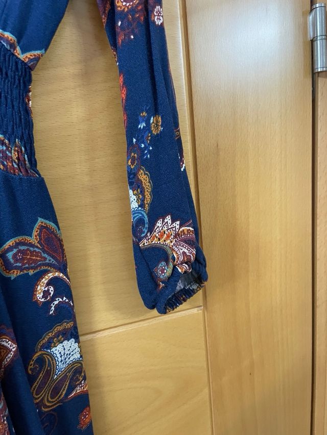 Vestido largo estampado