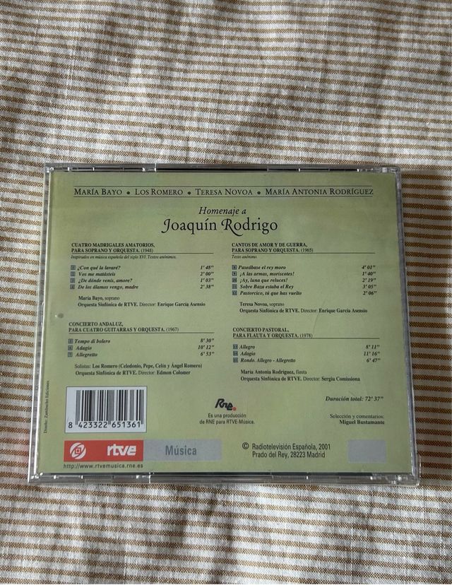 CD Orquesta Sinfónica - Homenaje Joaquín Rodrigo