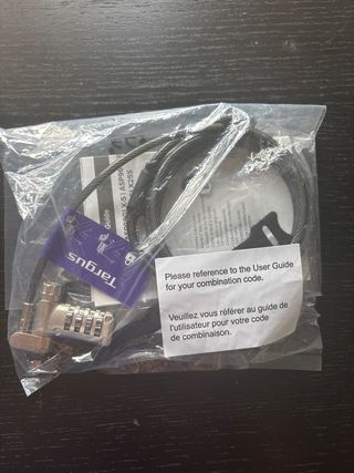 Candado de cable Targus con combinación