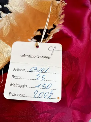 Tessuto Valentino Atelier Broccato Seta Vintage