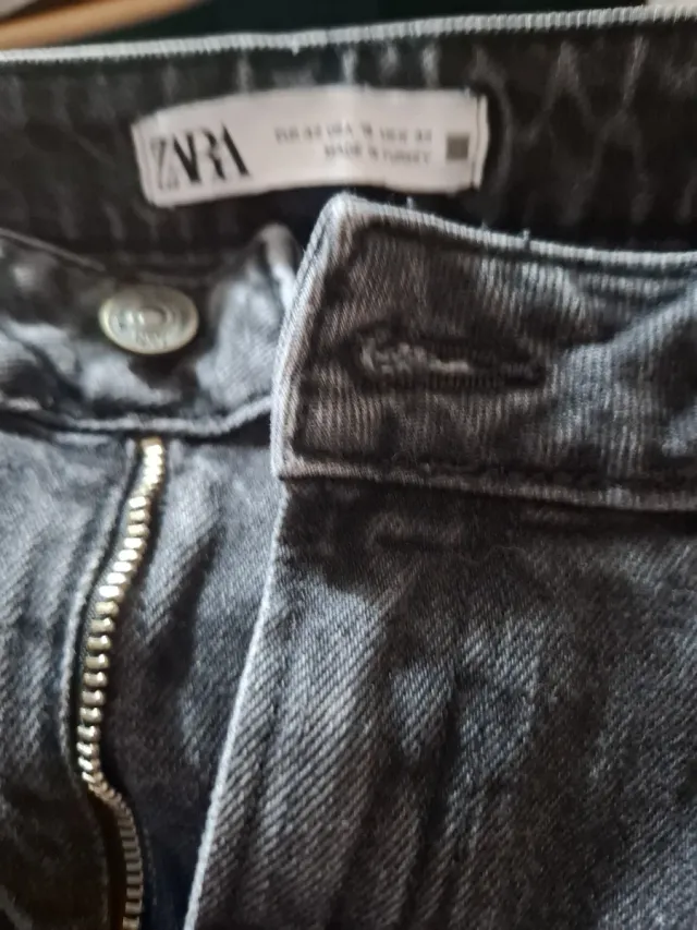 Vaqueros Zara Talla 42 Gris