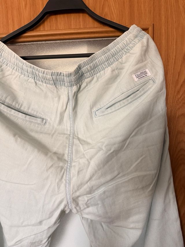 Pantalón Baggy pull and bear Azul