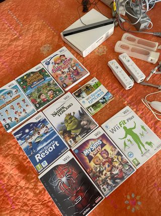 Consola Wii + 10 Juegos + Mandos