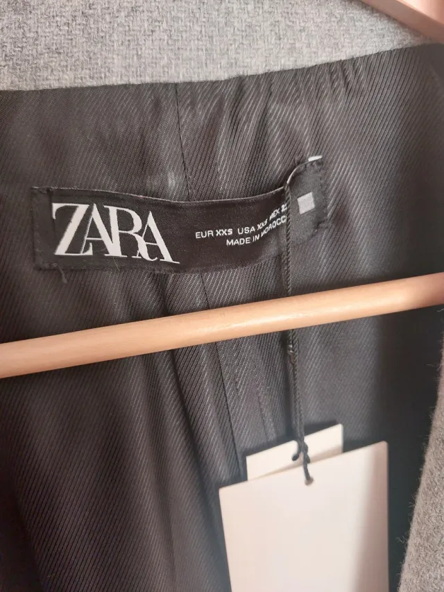 Abrigo largo gris Zara oversize ( talla como una M