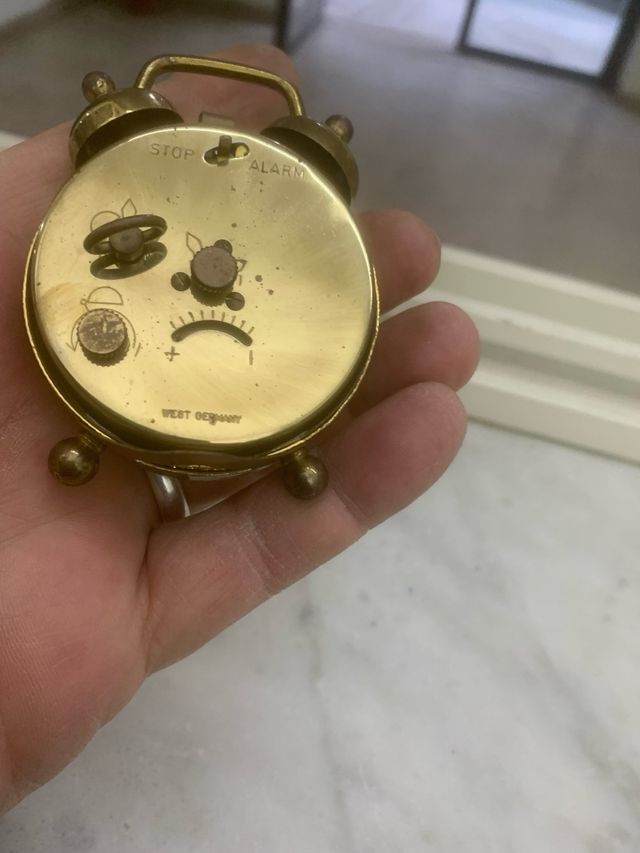 n.2 Orologio Sveglia Vintage Carica Manuale