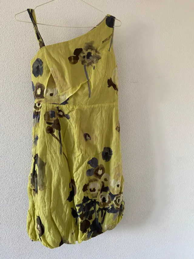 Vestido Jesus del Pozo verde floral