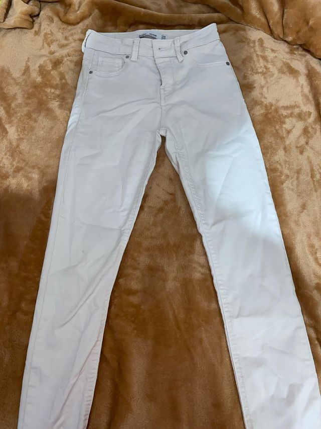 Pantalón skinny blanco