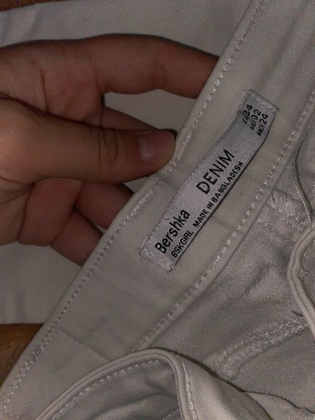 Pantalón skinny blanco