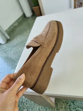 Mocasines de ante con plataforma