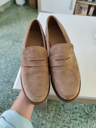 Mocasines de ante con plataforma