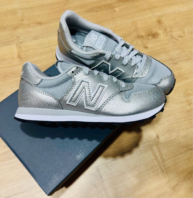 New Balance 500 Talla 36.5 Gris Plata
