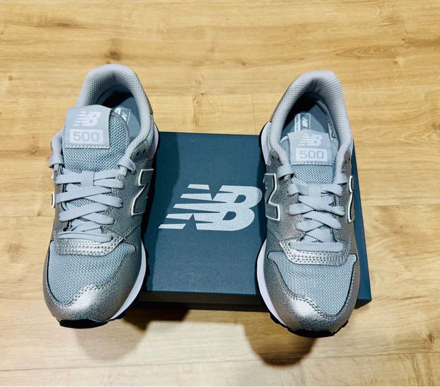 New Balance 500 Talla 36.5 Gris Plata