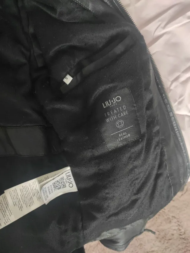 Giubbino Liu Jo pelle nero taglia S