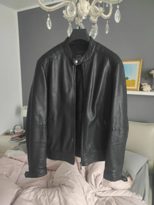 Giubbino Liu Jo pelle nero taglia S