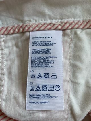 Pantalones Tommy Hilfiger rayas rojas