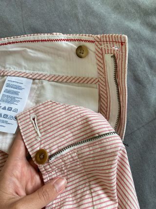 Pantalones Tommy Hilfiger rayas rojas