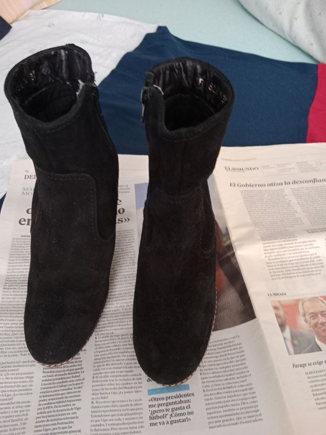 Botines de mujer marca Solé Talla 37 Negros