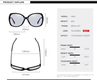 Gafas de sol polarizadas fotocromáticas