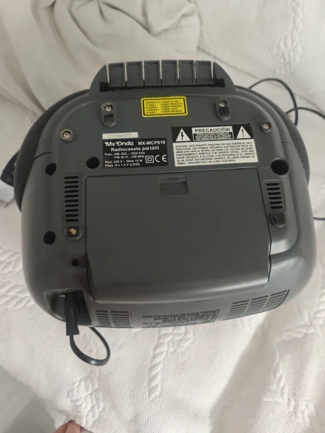 Reproductor CD Mx Onda Plata/Negro