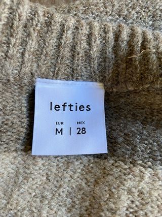 Jersey Lefties rayas gris y beige Talla M