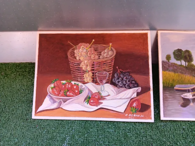 Lote 5 cuadros pequeños