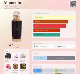MOMENTO RIFFSS PERFUMES ARABES - UNISEX