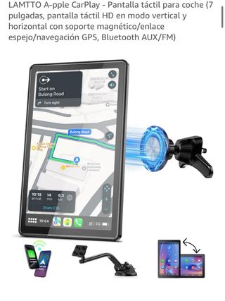 Pantalla CarPlay 7 Táctil Coche GPS •PRECINTADA•