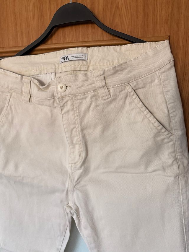Pantalón Zara Baggy Beige