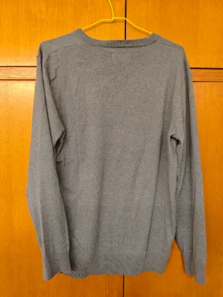 Jersey pico azul grisáceo hombre Talla L