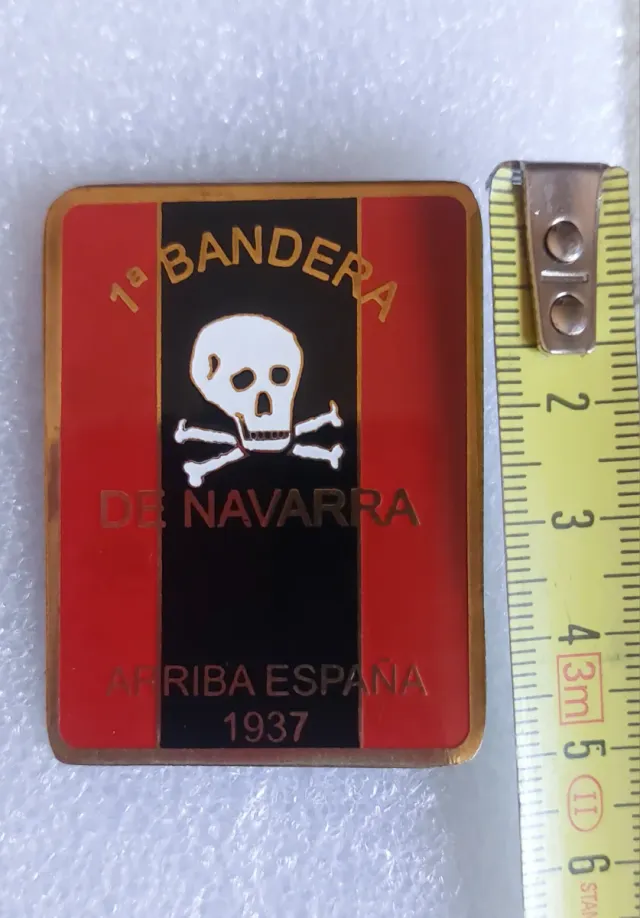 Insignia Falange Española 1ª Bandera Navarra 1937.